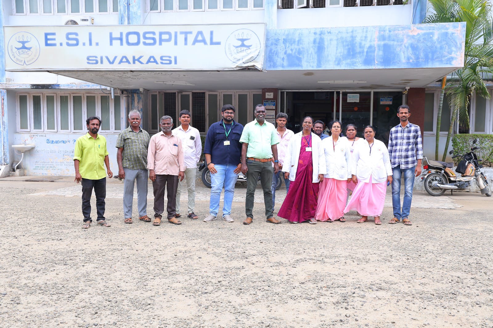 Cleanliness drive conducted at ESIS Hospital, Sivakasi on 20-06-2024